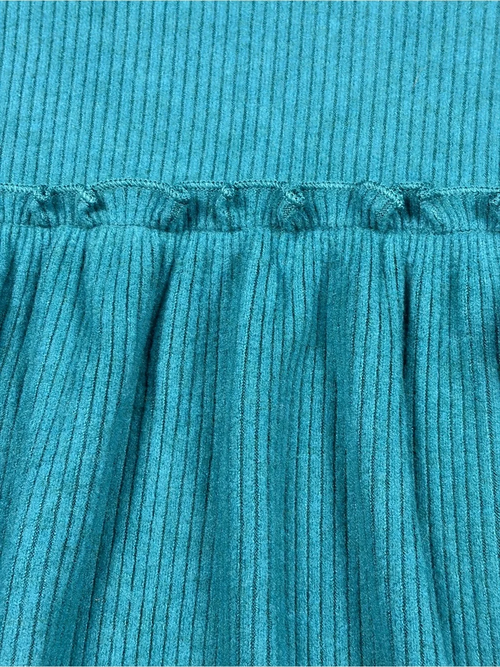 Tucker + Tate Teal Ribbed Long-Sleeve Kids Dress Size‎ 8